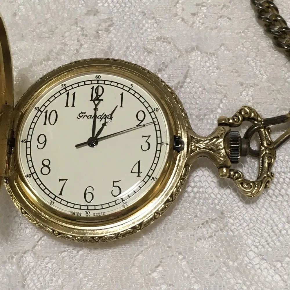 Vintage Majesti Pocket Watch Number 1 Grandpa Gold tone